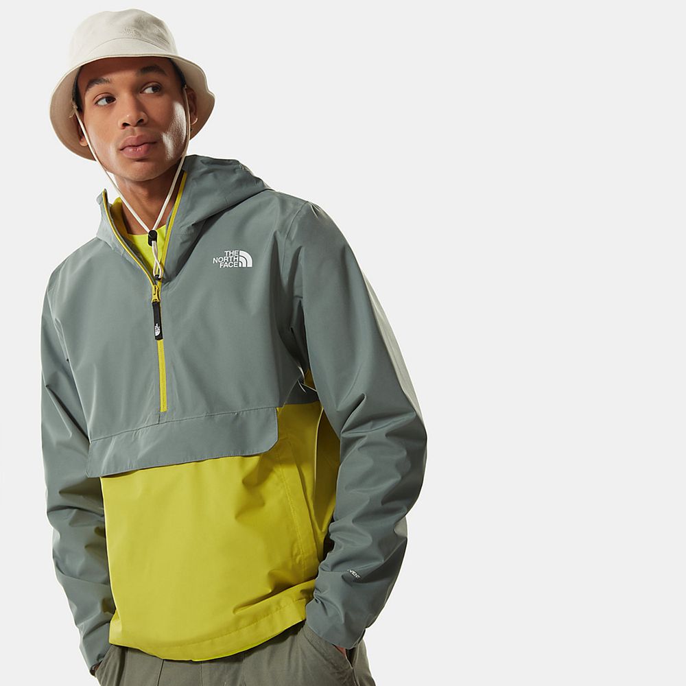 The North Face Rain Jacket Mens Australia - The North Face Waterproof Fanorak Green (IMF-497023)